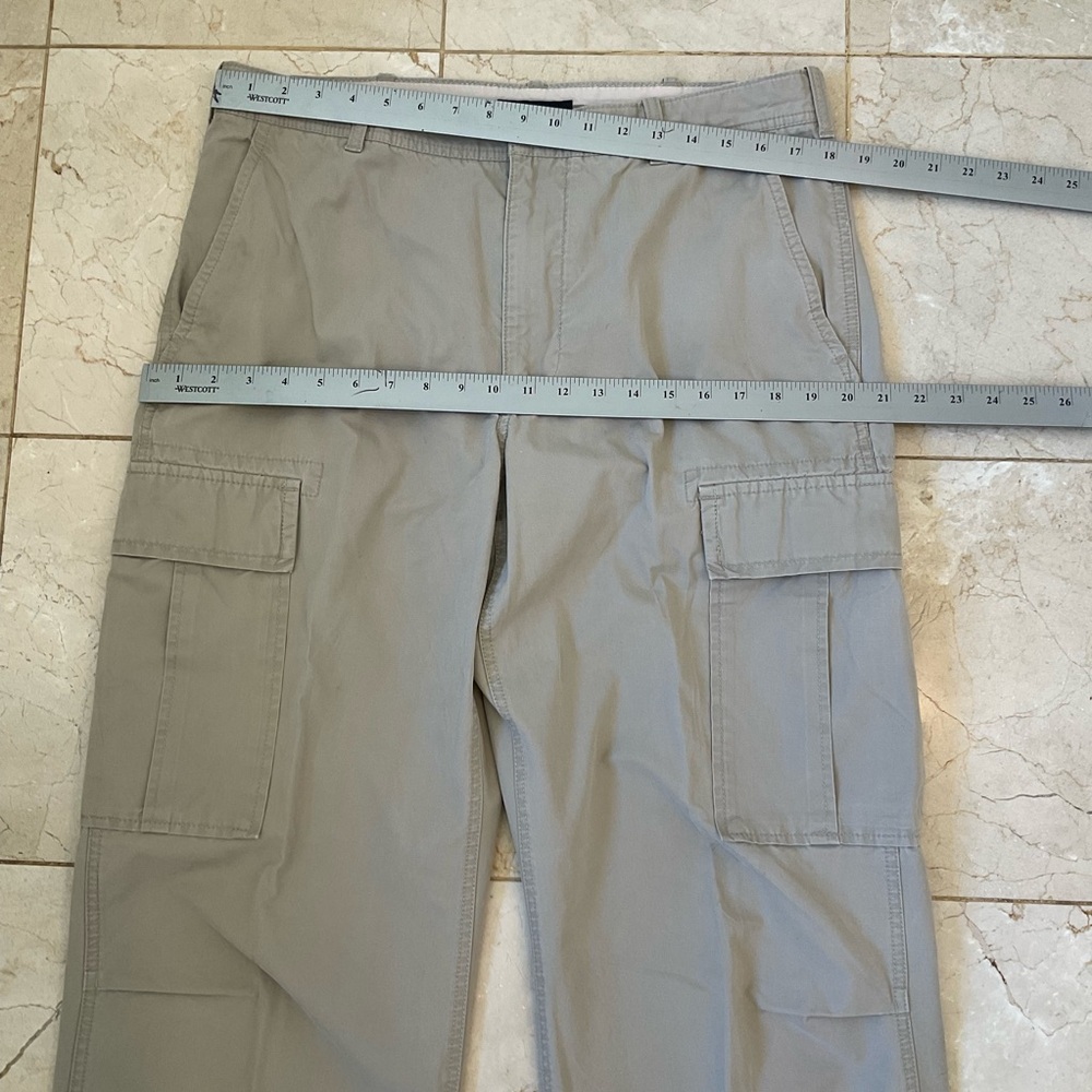 Banana Republic Cargo Pants, Khaki Color, 100% Cotton, 6-Pockets, Men’s 36 x 34 - Picture 15 of 15